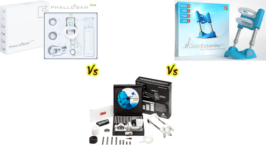 Sizegenetics vs Phallosan Forte vs Quick Extender Pro by extenderofficial