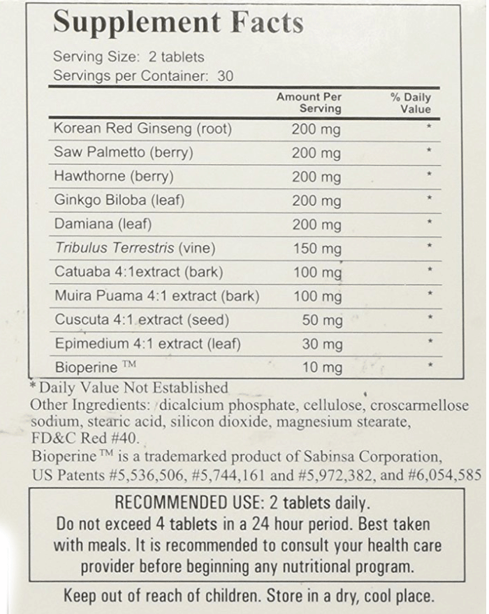 VigRX Plus Ingredients